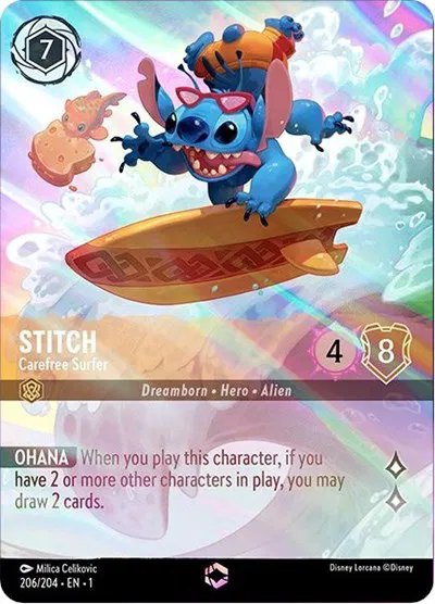 Stitch - Carefree Surfer (Alternate Art)