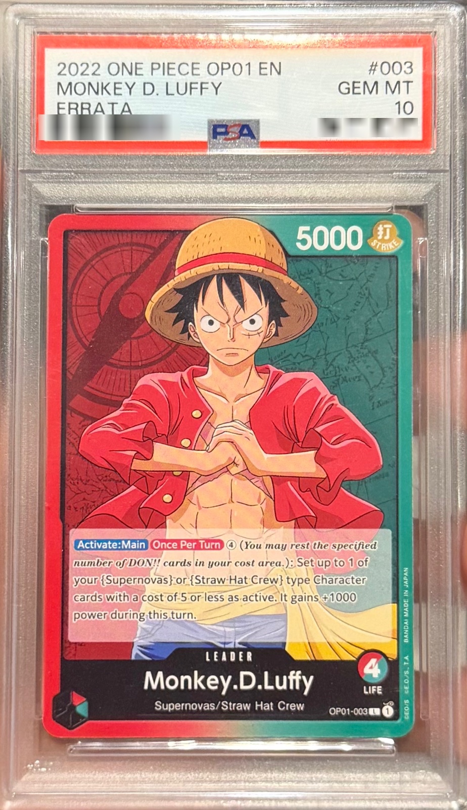 Monkey.D.Luffy (003) (PSA 10)