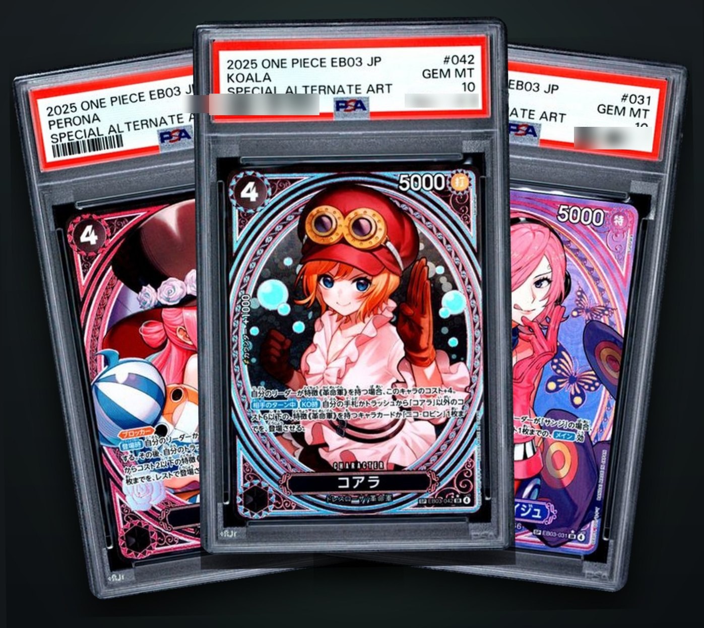Sequential Set: Perona, Koala, Vinsmoke Reiju (Special Alternate Art) EB03 Japanese
